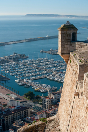 Santa Barbara Castle above the town, Alicante